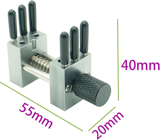 Multi Function Handheld Mini Vise - Metal Tiger Pliers With Adjustable Width from 0.78-1.18 Inches Are Used for DIY Making Tools Such As Model Making And Amateur Craft Assembly（Black)