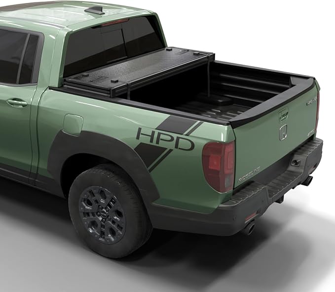 Hard Folding Truck Bed Tonneau Cover |HTF039|Fits 2017-2026 Honda Ridgeline 5' Bed (64")