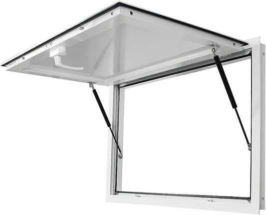 Concession Window Food Truck Window Aluminum Alloy Windows, 36x24 Inch Concession Window for Food Truck, Serving Window for Food Truck with Awning Door, No Glass (36×24 Inch)