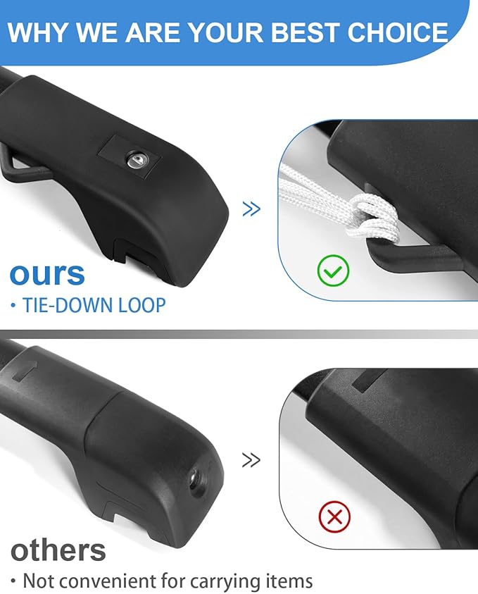 FengYu 300lb Lockable Roof Rack Cross Bars Compatible with 2022-2026 KIA Carnival & Carnival Hybrid, Heavy Duty Aluminum Roof Rails Crossbars Cargo Bars Canoe Rooftop Black Carrier Luggage.