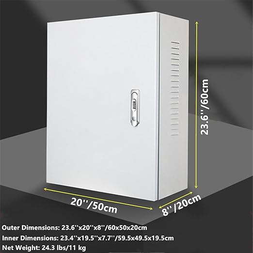 Charger Station Box for Tesla Gen 3 Wall Connector 23.6'' x 20'' x 8'' Charging Box Cable Organizer Indoor/Outdoor Wall Charger Protection Waterproof Dustproof for Tesla Connector