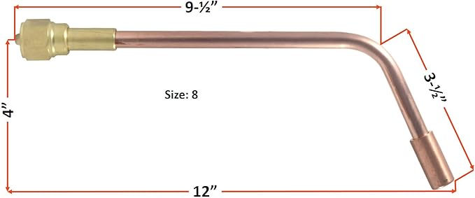 SÜA - Heating Nozzle/Rosebud 8-MFN Replacement for 300 Series Victor Torch Handles. Oxy/Propane