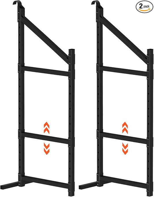 Kryonix 2Pcs Shipping Container Shelving Bracket, Adjustable 3-Tier Hanging Cargo Container Shelves for Spacing Saving, 1300LBS Capacity Heavy Duty Container Shelf Bracket for Workshop Storage