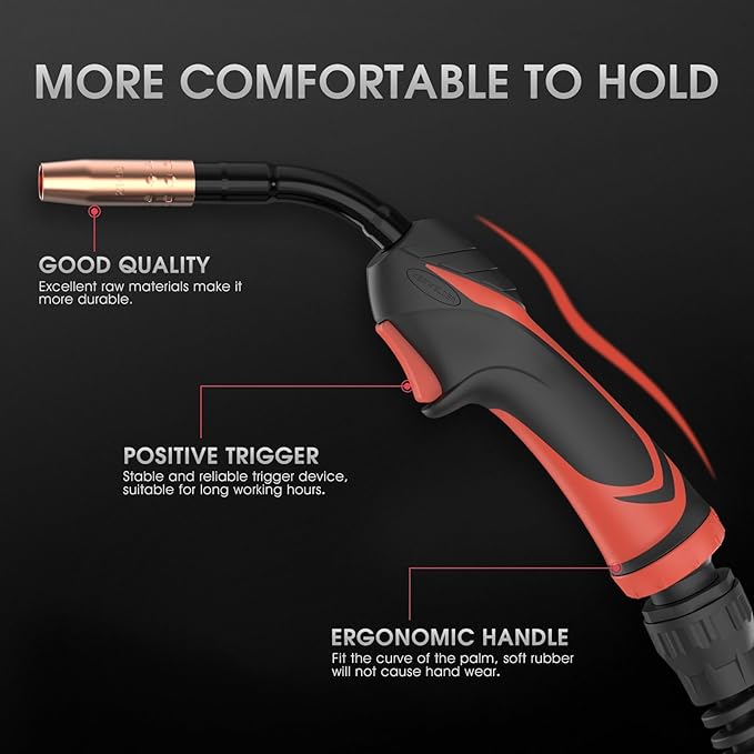 YESWELDER Flexible MIG Welding Gun Torch Stinger 100Amp 10ft (3m) Replacement for Lincoln Magnum 100L K530-6