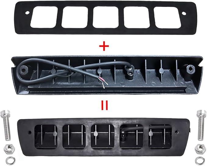 13 Inch LED RV Lights Exterior, Camper Porch Light, 12V/24V DC 6000K Cool White, Down Angle Flood Beam, for Truck Boat Trailer, Black Finish Aluminum Housing, 1 Pack