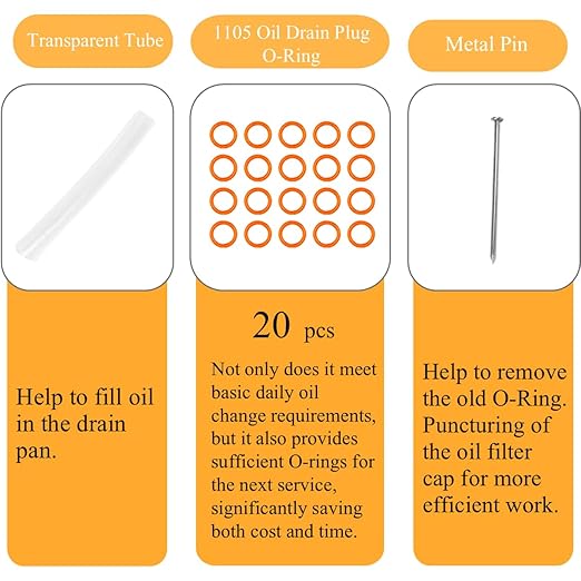 Oil Change Kit for Harley, Oil Filter Wrench,Crankcase Fill Tool,Primary Case Oil Funnel,Drip-Free Oil Filter Funnel Set, 20 O-Rings, for Harley Davidson Accessories