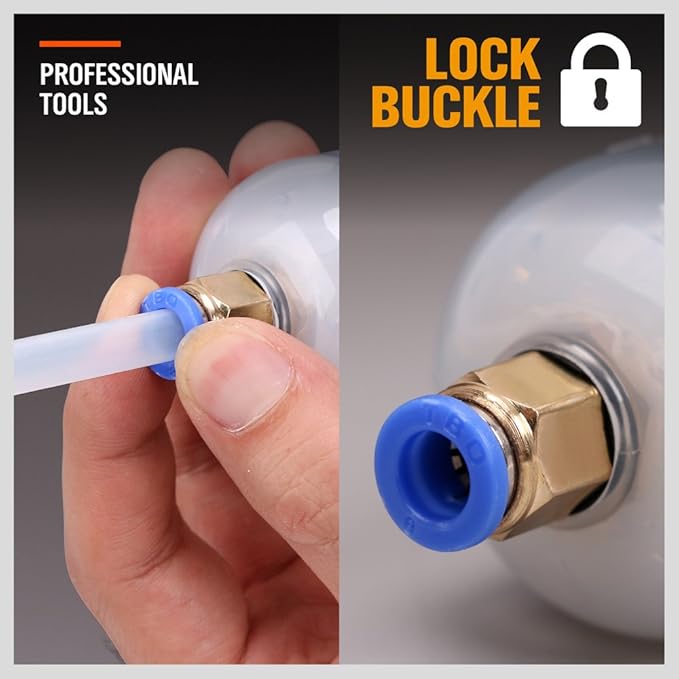 HORUSDY 200cc Oil Extractor Pump with Hose, Manual Fluid Suction Pump for Transmission, Brake, Power Steering and Gear Oil, Lightweight Oil Change Syringe Tool for Automotive and Small Engines