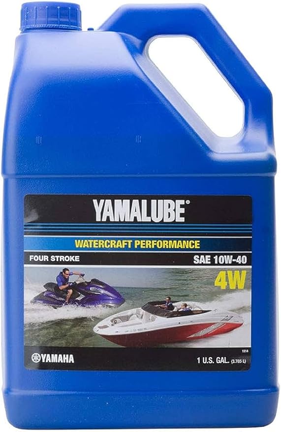 Yamaha Yamalube 10W-40 Mineral 4W WaterCraft Engine Oil- 1 Gallon, #LUB-10W40-WV-04