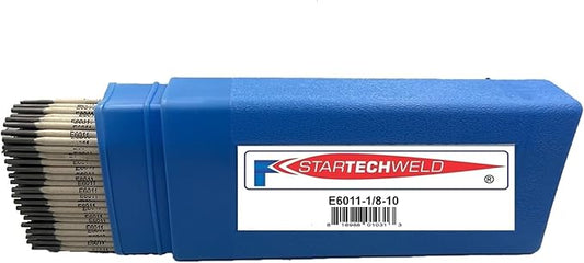 6011 Welding Rod 1/8", E6011 Stick Welding Electrodes 10Lbs with Arc stability E6011 1/8" (1/8" 10 Pound Box) E6011-125-10