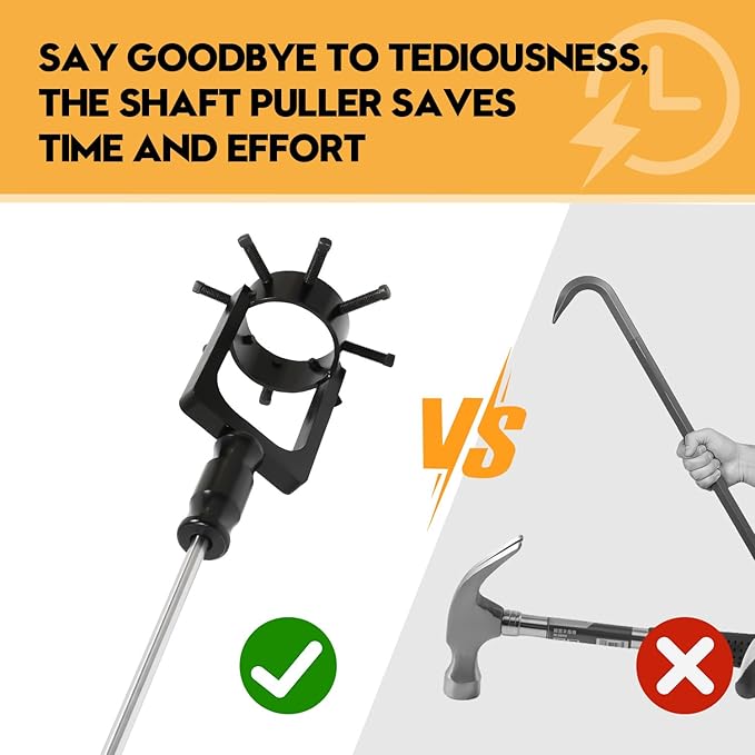 3.75 inch CV Axle Shaft Puller Tool Kit ，UTV/ATV CV Axle Removal Tool，Heavy Duty Axle Puller with Slide Hammer for Cars, Trucks, ATV & UTV - CV Joint & Driveshaft Removal Tool Set