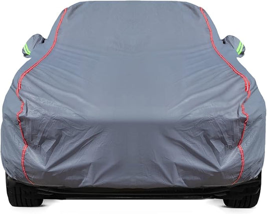 Breathable New Material, Waterproof Car Cover, Locks and Zipper Doors, Sunscreen Waterproof UV Prevention Snowproof Wind and Windproof,Suitable for Indoor Outdoor,for Sedan (Up to 181") C1