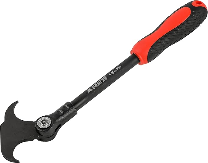 ARES 15078-12-Inch Indexing Seal Puller - 14 Adjustable Locking Positions - Dual Hook Tip Design - Remove Oil and Grease Seals on Cars, SUVs and Light Trucks