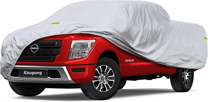 Truck Car Cover Waterproof Custom Fit Nissan Titan 2004-2024 (Access Cab/Double), Full Pickup Cover Outdoor Sun UV Rain Dust Protection.