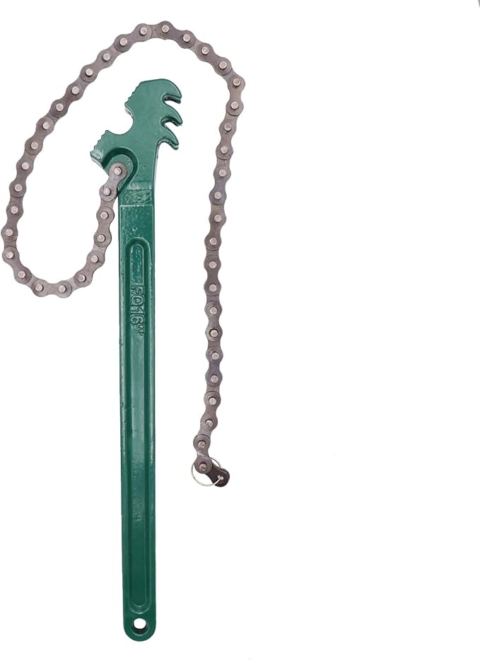 16 Inch Heavy Duty Reversible Chain Wrench for 1.5" to 7.5" Diameter Oil & Fuel Filter