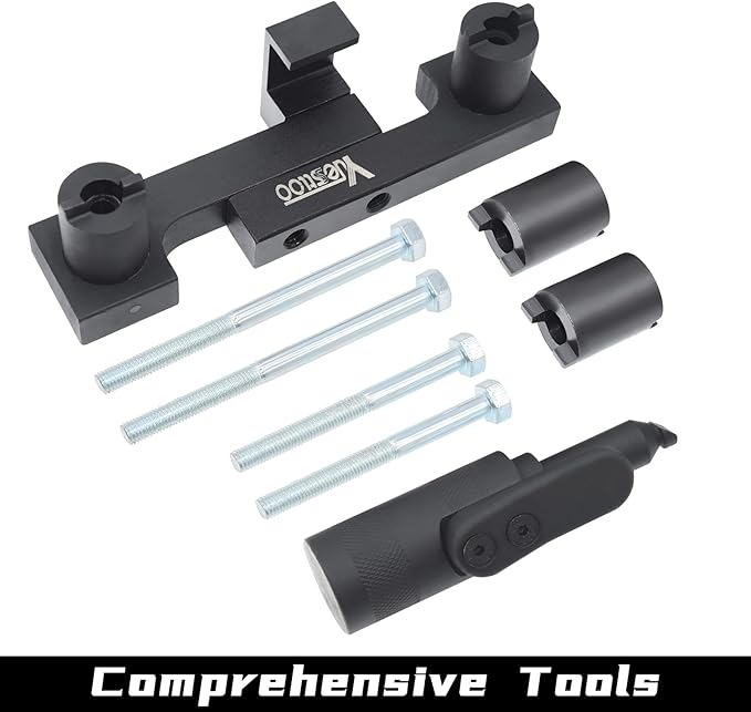 Camshaft & Crankshaft Timing Locking Tool Kit, Compatible with Volvo S40 S60 XC90 V70 S80 2.0 2.3 2.4 2.5 2.8 2.9T, 4 5 6 Cylinder Engine, Replace 9995452 9995451, with Case & Gloves