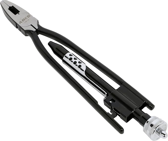 ARES 10010-9-Inch Safety Wire Twister Pliers – Durable Untwist Tool Grips, Twists, and Cuts Stainless Steel Safety Wire on Vehicles, Machinery, and Aircraft