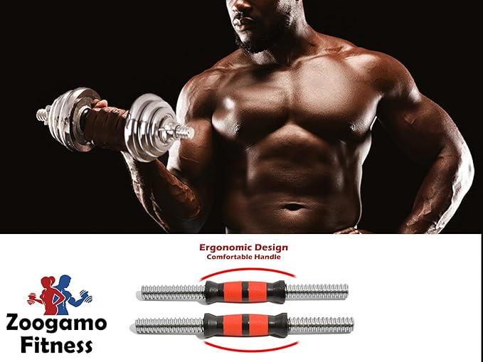 Adjustable Dumbbells Cast Iron Set Weight to 66Lbs / 44LBS, Free Weight with Connecting Rod Used As Barbell, for Men and Women Home Gym Work Out Training Fitness Equipment All-Purpose