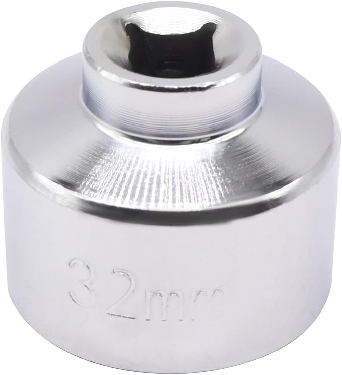 32mm Oil Filter Wrench Socket Compatible with Ecotec,Compatible with TDI, Compatible with VW,Compatible with GM, Compatible with Audi, Compatible with BMW, Compatible with Polaris