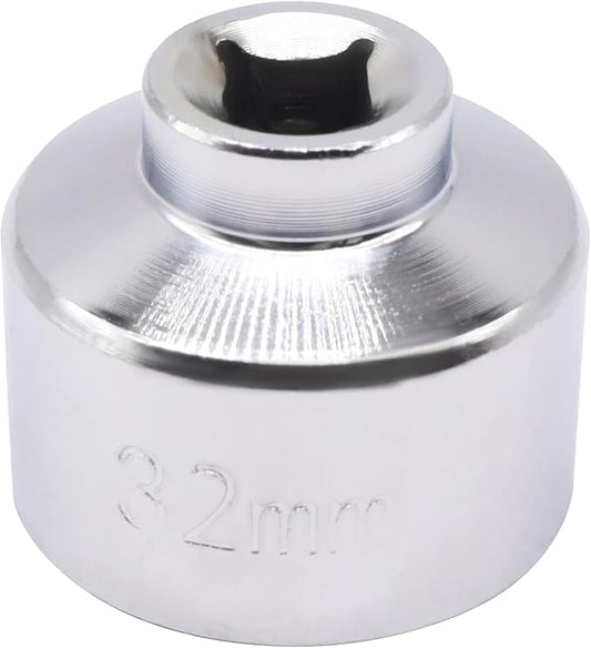32mm Oil Filter Wrench Socket Compatible with Ecotec,Compatible with TDI, Compatible with VW,Compatible with GM, Compatible with Audi, Compatible with BMW, Compatible with Polaris