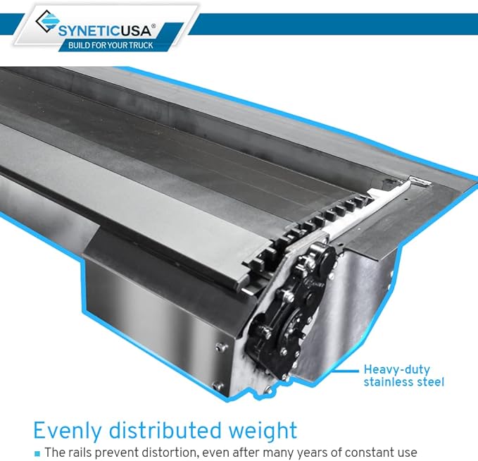 Syneticusa ER Power Retract Hard Tonneau Cover with Crossbars Fits 2016-2026 Tacoma 5' Bed Off Road Retractable