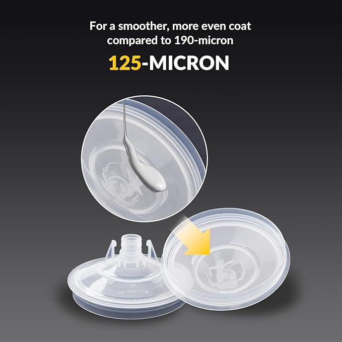 YUZES Paint Mixing Cups System 20 Ounce (600ml), 50 Disposable Paint Cups Liners and Lids, 2 Hard Cup with Retainer Ring, 20 Plugs, PTFE Tape, Paint Stirrer, 2 Cup Adapter for Automotive Paint Gun