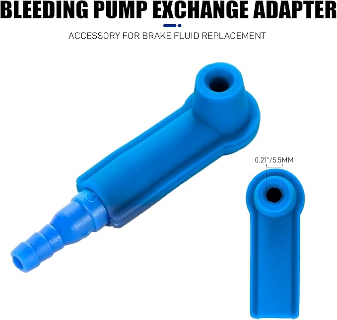 5PC Brake Bleeder Connector, Brake Bleeding Adapter Brake Bleeder Hose Adapter for Brake Bleeder Hose, Brake Bleeder Bottle