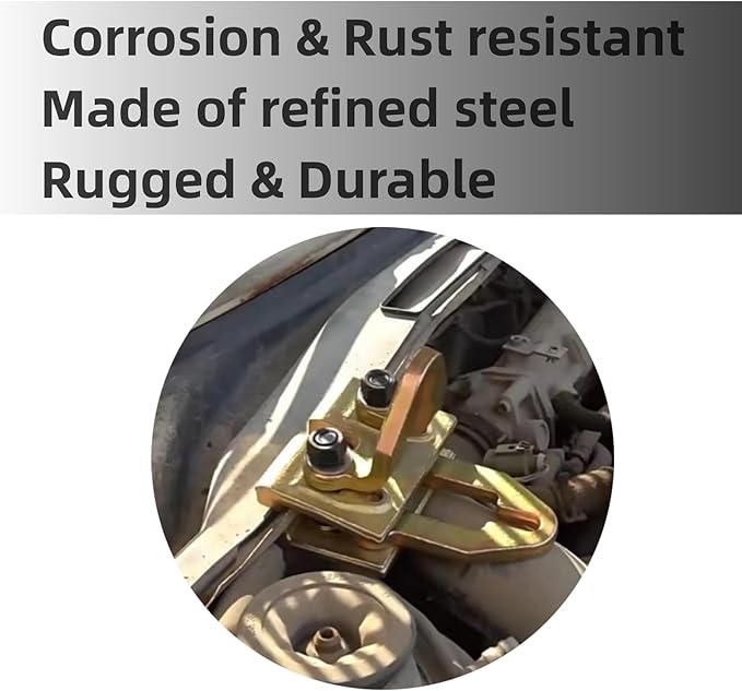 Heavy Duty 5 Ton Car Pulling Hook Right Angle 2 Way Auto Body Pull Clamp for Car Body Repair Tool Kit