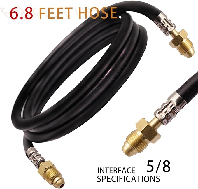 BO WELD Argon CO2 Regulator Flow Meter Gas Regulator with 6.8ft Gas Hose for TIG MIG Welder