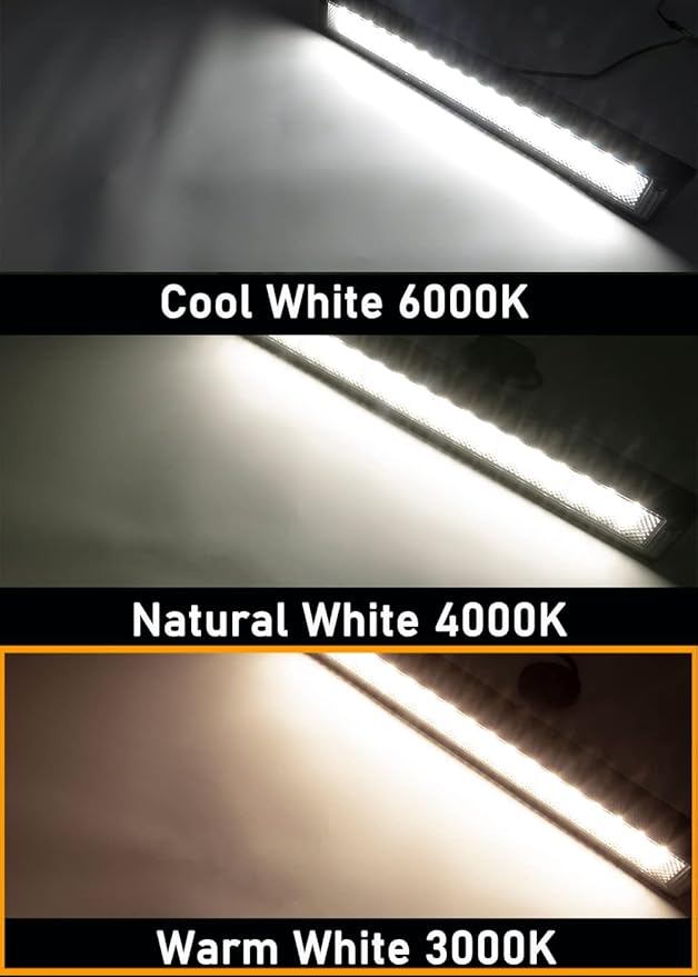 Raycharm 22.4" RV Exterior LED Porch Light Fixture, 40° Down Angle Flood Beam, 3000K Warm-White, 12V/24V DC, High Lumen Output Low Current Draw, Aluminum Housing Black Finish, 1-Pack