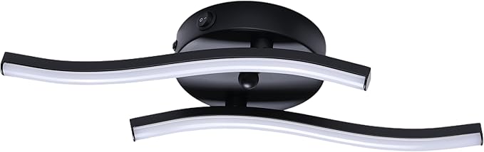 12V RV 16inch LED Ceiling Light Fixture, 12V RV Interior Light Fixture with On&Off Switch, 12Volt Wall Reading Light Fixture, Dimmable, 4000K for Motorhome Camper Trailer (no Need Assemble)