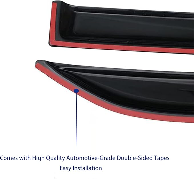 Window Visors Rain Guards fits 2024-2026 Toyota Grand Highlander, Out-Channel Window Wind Deflectors Vent Shades Accessories, Dark Smoke 4 Pcs, 2025