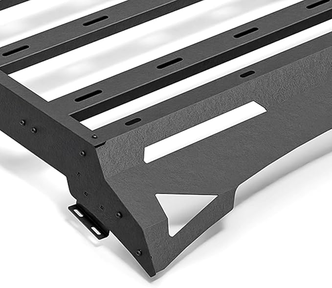 Roof Rack Cargo Basket fits 2005-2023 Toyota Tacoma Crew Cab Cargo Racks, Overland Rooftop Luggage Storage Holder, 150 LBS Platform Style Cargo Carrier for Outdoors Gear