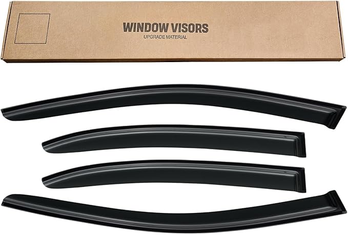 Window Rain Guards for 2011-2018 Volkswagen (VW) Jetta, Window Visor Guard Vent Shade Wind Deflector Rain Shield Protector Sun for 11-18 Jetta 2012 2013 2014 2015 2016 2017, Outside-Mount, 4PCS