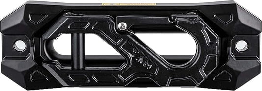 SINOKING Winch Fairlead with Tow Hook, Aluminum Hawse Fairlead with Grade 80 Forged Steel Winch Hook, 45000lb Break Strength Winch Fairlead Hook Set for Off-Road Vehicle Recovery, Black and Black