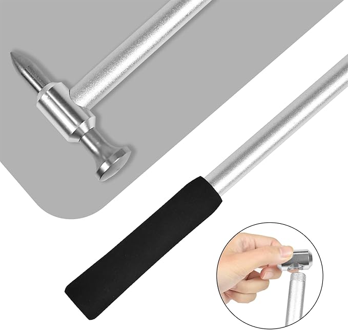 WHDZ Paintless Dent Repair Tools Car Dent Removal Hammer Aluminum Tap Down Tools with Tips
