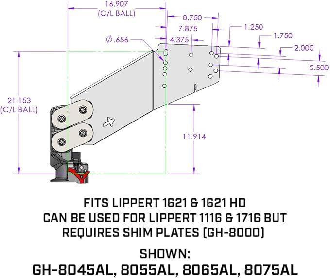 GEN-Y Hitch Fifth Wheel to Gooseneck SnapLatch Coupler - 1,500 LBS - 4,500 LBS Pin Weight Range - 30K LBS Towing Capacity - Compatable with 2 5/16" Gooseneck Ball - Silver