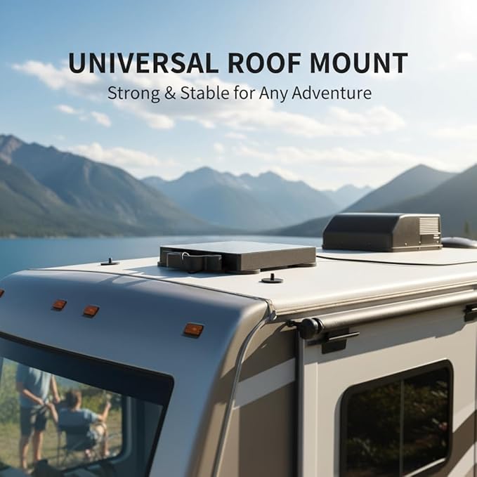 starlink mini Magnetic Mount – Magnetic Quick Release for RVs, Vans, Boats – UV Resistant, High Temp Durable, 400 lbs Strong Hold – Starlink Mini Roof Mount Kit (ECX761)