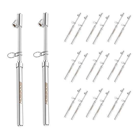 GODESON Dual Head Tire Pressure Gauge,Heavy Duty Pen Tire Gauge Range 10-150PSI; 1-10kg/cm2,Dual Head Truck Air Pressure Gauge (Pack of 20)…