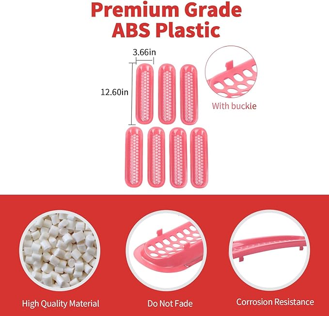 Mesh Grill Insert Grille Inserts Cover Fit for 2007-2018 Jeep Wrangler JK JKU(Pink)