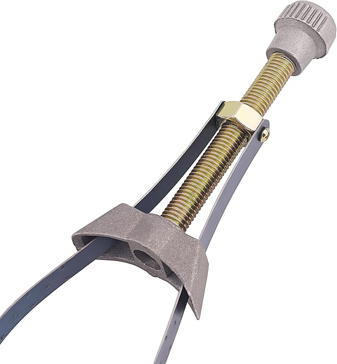 AHL Car Auto Oil Filter Removal Tool Strap Wrench 60mm To 120mm Diameter Adjustable Compatible with Car, Truck, Honda Yamaha Suzuki
