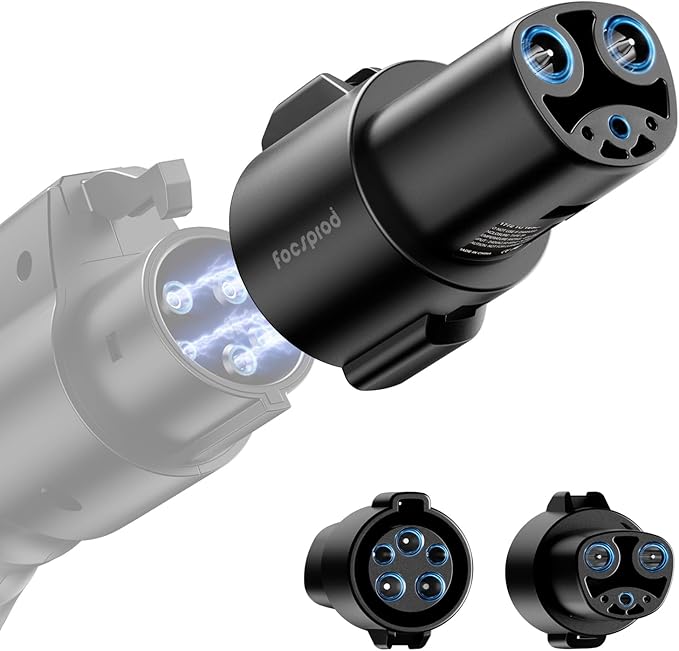 J1772 to Tesla Charger Adapter, Max 80A 250V Fast Charging Only for Tesla Model 3/Y/X/S/Cybertruck Charging Adapter, Compatible with SAE J1772 EV Charge to Tesla Adapter