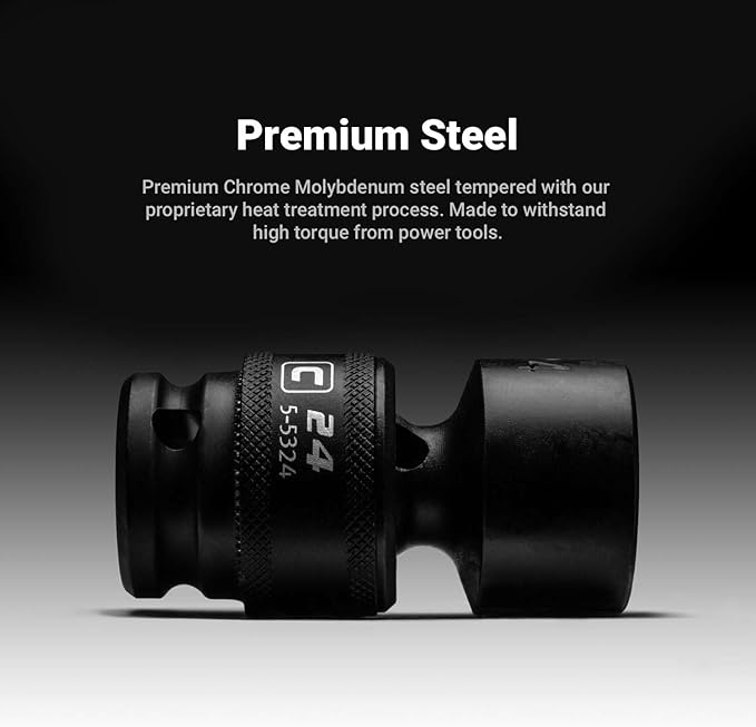 Capri Tools 14 mm Universal Impact Socket, 3/8-Inch Drive, 6-Point, Metric