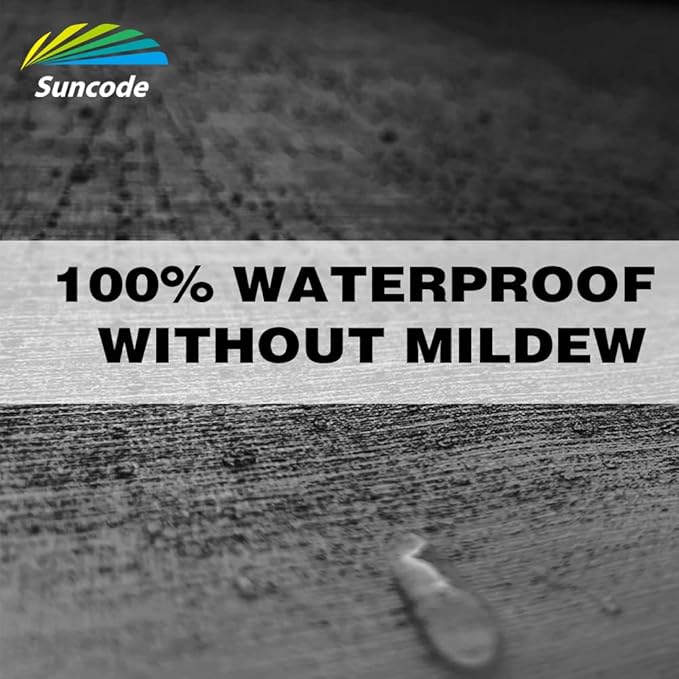 Suncode RV Awning Fabric Replacement Waterpoof Universal Outdoors Canopy for Camper,Trailer,and Motorhome Awning Replacement Premium Grade Vinyl RV Canopy Replacement 20'(Fabric 19'2") Charcoal Fade