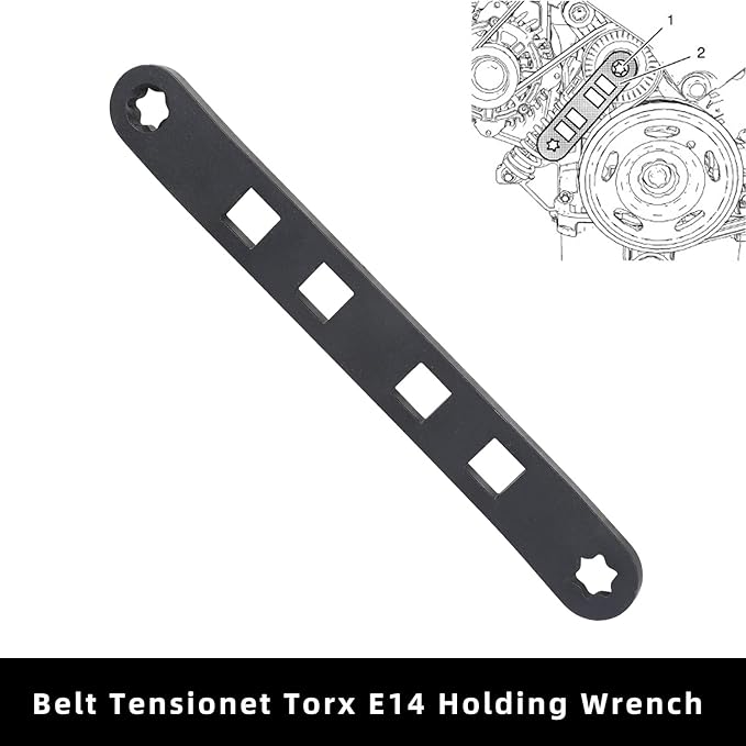 DPTOOL Turbo Engine Camshaft Timing Tool Kit Compatible with Vauxhall Opel Aveo Cruze Orlando 1.0 1.2 1.4 Engine 2009-2020 with Belt Tensioner Torx E14 Holding Wrench Replace EN-48488 EN-953-A