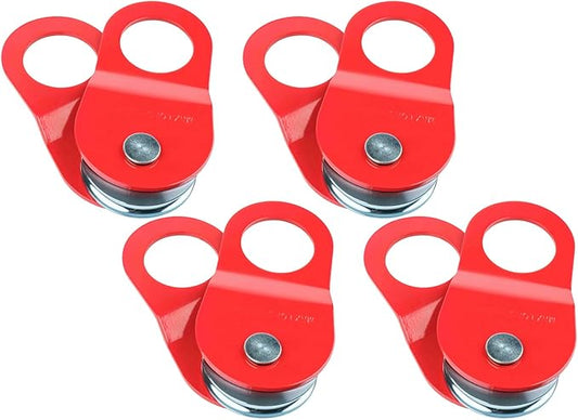 Mytee Products 4 Pack 10 Ton Winch Snatch Block for Recovery - 22000 lbs Off Roading Snatch Block Pulley for Synthetic Rope, Towing, Hauling - Offroad Recovery Accessory for Truck ATV SUV UTV