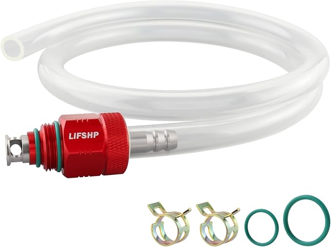 Oil Filter Drain Tool,Aluminum Alloy Upgraded Large Hole and Thickened Tube for Toyota, Lexus, Scion 2.0L - 5.7L Vehicles with Cartridge Style Filter System Oil Change Kit-Red