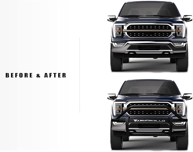 Armordillo 8703960 AR Pre-Runner Style Modular Bumper Grille Guard - Matte Black Fits 2017-2022 Ford F250 / F350 / F450 Superduty