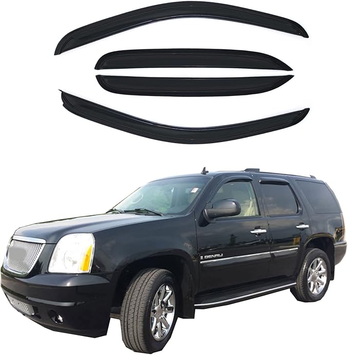 Wind Deflector Compatible with 2007 2008 2009 2010 2011 2012 2013 2014 Chevy Tahoe/GMC Yukon Sun/Rain Guards Window Visors 4pcs 94514