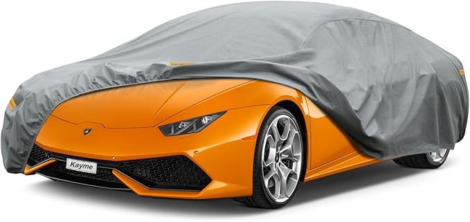 Kayme Heavy Duty Car Cover Custom Fit Lamborghini Huracan (2022-2025) Waterproof All Weather for Automobiles, Full Exterior Covers Sun Rain UV Protection.（Deliver About 3-10 Days）