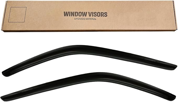 Window Rain Guards Visors for 1999-2016 Ford F250 F350 F450 F550 Super Duty, Window Vent Wind Shades Deflectors Shield for 2000-2016 F650 F750 Standard Cab